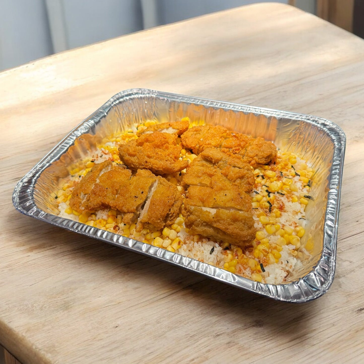 Special Chicken Cutlet Carbowl with Corn