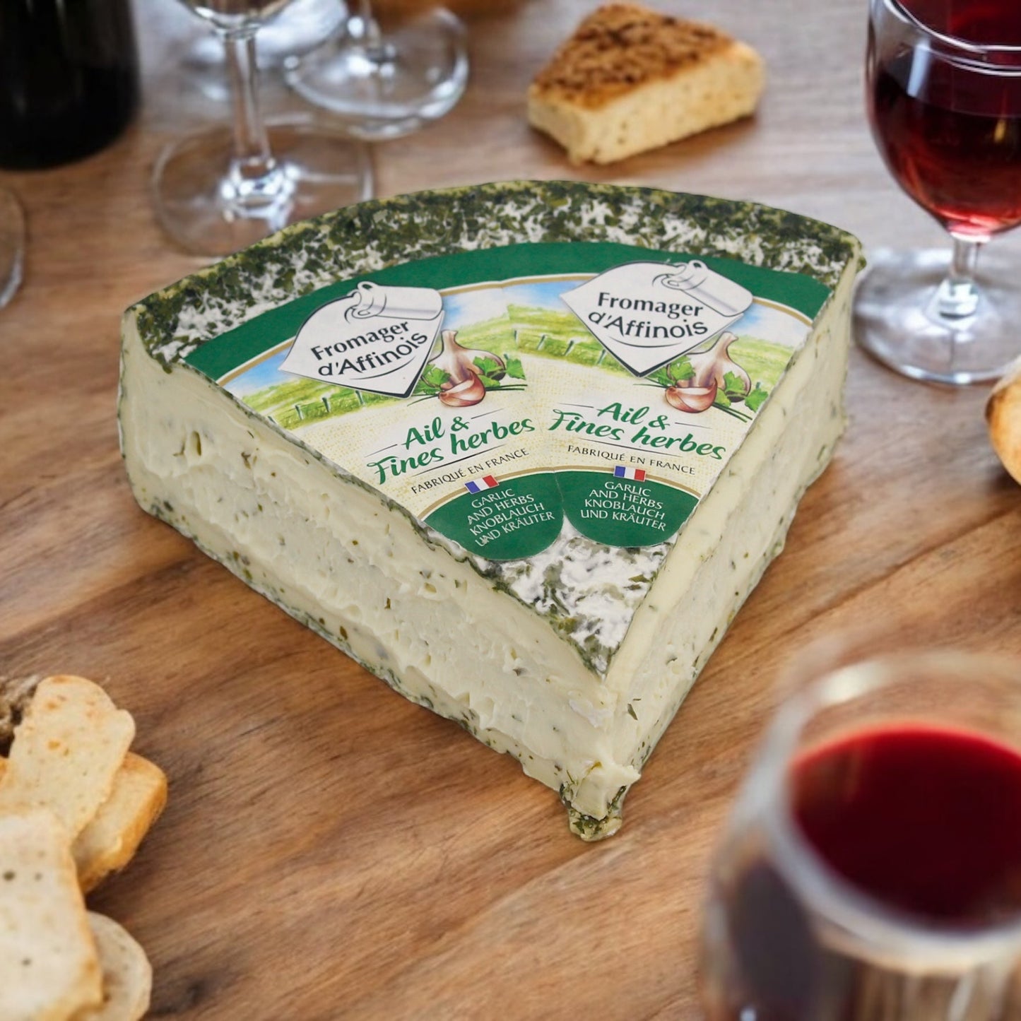 Double Cream Brie, Garlic and Herbs (150g)